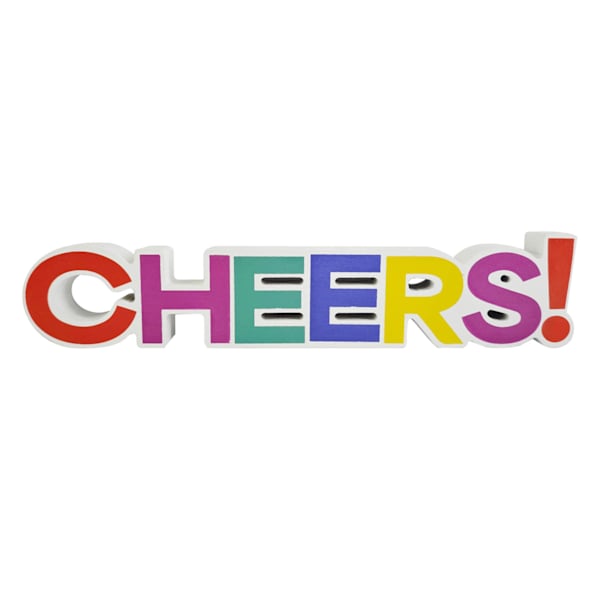 Colorful Cheers Tabletop Sign