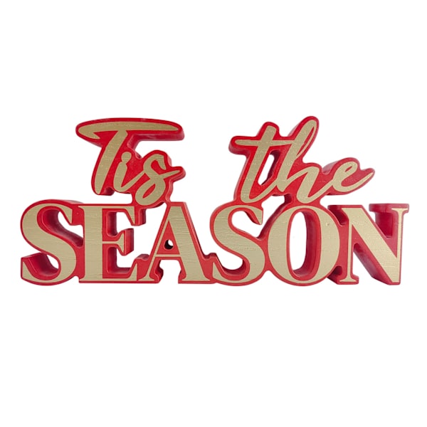 Tis' The Season Wooden Sign