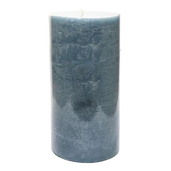 Blue Unscented Pillar Candle, 4x8