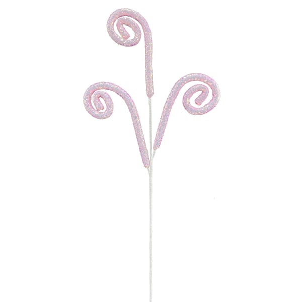 Pink Sequin Curly Stem, 30.5"