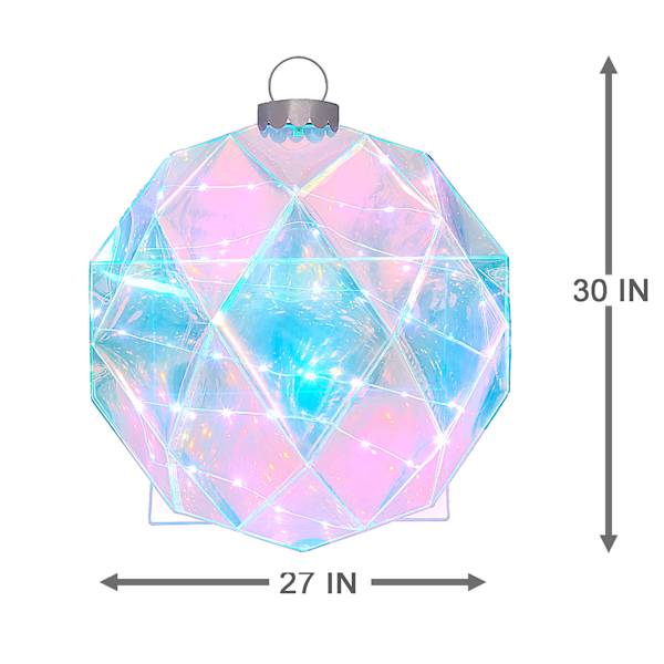 LED Prismatic Polygon Ornament, 30"