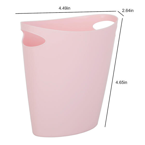 Veiled Rose Oval Trash Bin, 7.7l