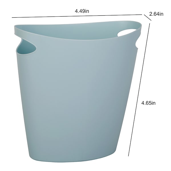 Winter Sky Oval Trash Bin, 7.7l