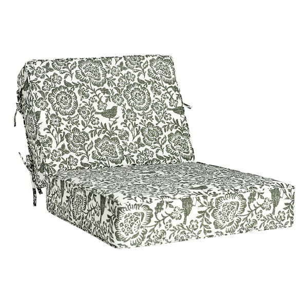 2-Piece Endive Floral Outdoor Deep Seat Cushion