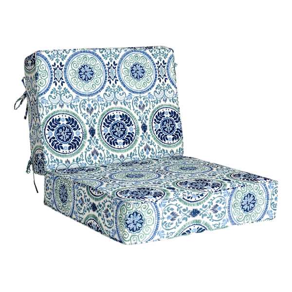 2-Piece Finley Coast Outdoor Deep Seat Cushion