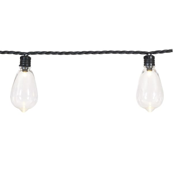 30-Count LED Edison String Lights with Black Wire