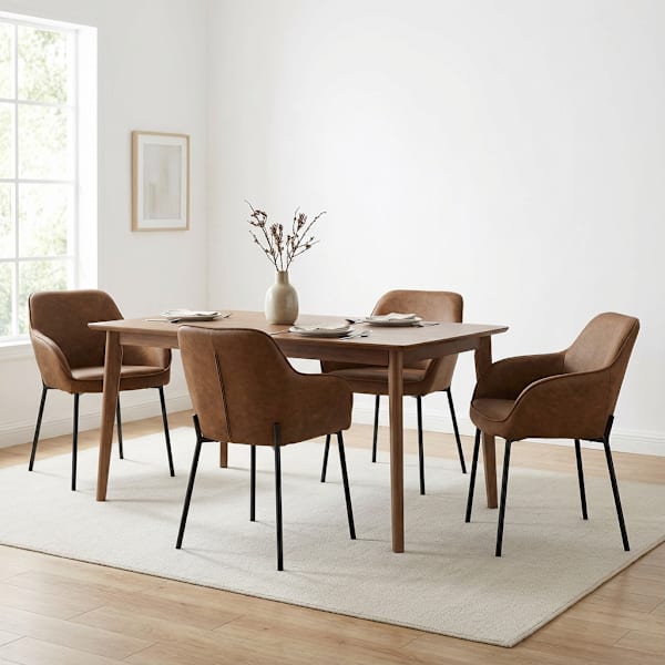 Set of 4 Destin Dining Chair, Brown
