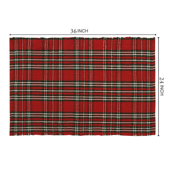 Tartan Plaid Indoor/Outdoor Layering Mat, 24x36