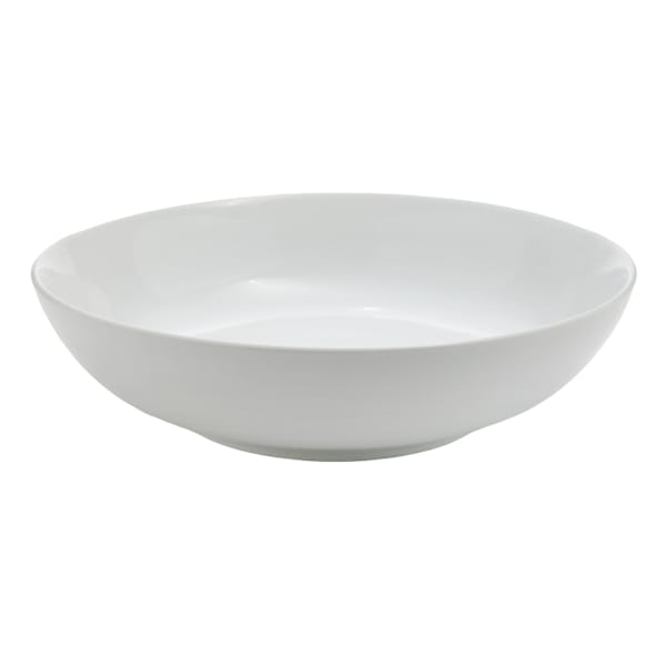 Bistro Super White Round Porcelain Serve Bowl, 12"