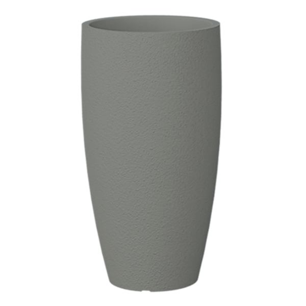 Japi Charcoal Slim Modern Outdoor Planter, Medium