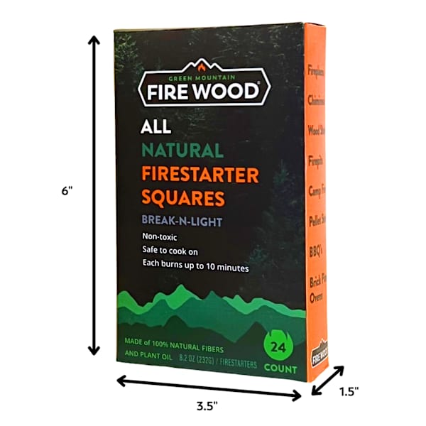 24 Count All-Natural Plant Based Firestarter