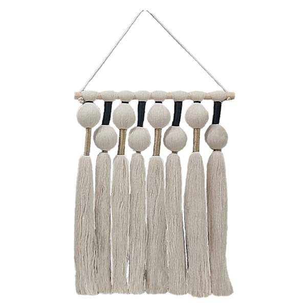 Macrame with Tassels Wall Art, 14x18