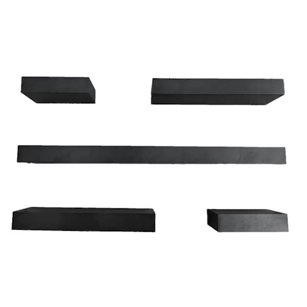 5-Piece Black Ledge Set