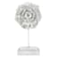 Distressed White Flower Decor, 8"