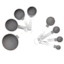 8-Piece Measuring Cup & Spoon Set, Grey