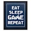 Eat, Sleep, Game, Repeat Canvas Wall Art, 10x12