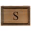 Monogram S Coir Doormat, 18x27