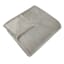 Light Grey Plush Bed Blanket, Twin