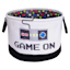 Kids Round Gaming Storage Bin, Large