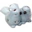 Blue Ceramic Bird Couple, 4"