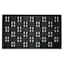 Black Parquet Rubber Doormat, 24x36