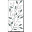Leaves Framed Metal Wall Art, 12x24