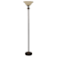 Bronze Torchiere Finish Floor Lamp with Metal Shade, 71"
