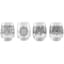Set of 4 Moroccan Design Stemless Wine Glasses