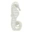 White Ceramic Seahorse, 7"