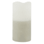 Honeybloom Grey Ombre Wax LED Pillar Candle with 6 Hour Timer, 3x6
