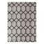 (D439) Zion Black & Grey Tufted Accent Rug with Non-Slip Back, 3x5