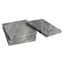 Set of 4 Square Grey Marbled Stoneware Coasters