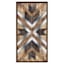 Framed Wooden Pieces with Accent Wall Mirror, 23x43