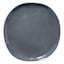 Grey Asymmetrical Dinner Plate, 11"