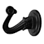 2-Pack Ceiling Hooks, Satin Black