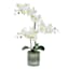 Orchid Flower with Ceramic Planter, 27"