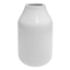 White Ceramic Vase, 7"