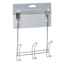 3-Hook Over the Door Hanger, Satin Nickel