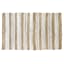 Ivory & Jute Striped Cotton Accent Rug, 2x3