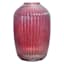 Tracey Boyd Pink Fluted Glass Vase, 12"