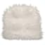 Mongolian Faux Fur with White Ties Dining Chair Cushion