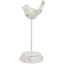 White Bird with Stand Figurine, 9.5"