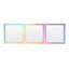 3-Piece Rainbow Wall Mirror Set, 10"