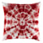 Shibori Red Outdoor Throw Pillow, 16"