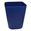Navy Square Rim Wastebasket, 11.8"