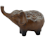 Brown Wood-Look Elephant, 4"