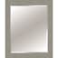 Grey Waves Wooden Framed Rectangle Wall Mirror, 28x34