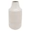 Honeybloom White Metal Embossed Vase, 12.5"
