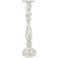 White Pillar Candle Holder, 16.5"