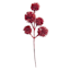 Red Glittered Thistle Ornament Pick, 9"